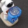 20mm Watch Band for and Rubber Watch Band with Silicone Waterproof and Includes Adjustment Tool and Spring Omega, Swatch, MoonSwatch, Omega,