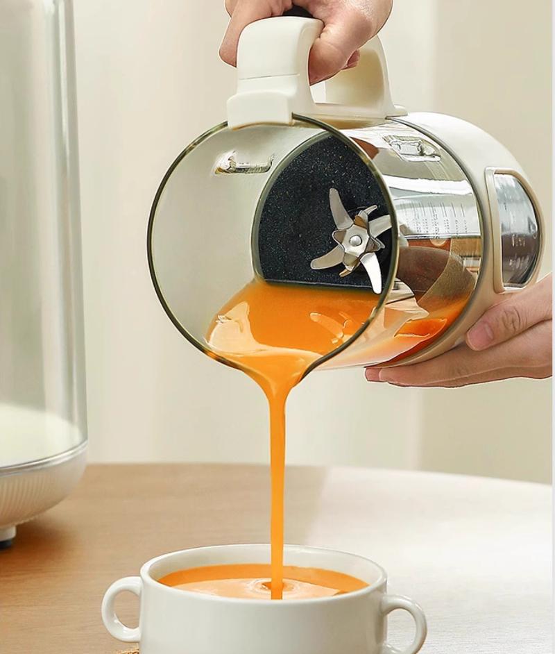 220V Sojamilchmaschine Haushalt Kleine Wandbrechmaschine Vollautomatisch Heizung Kochen Kostenlos Filterfrei