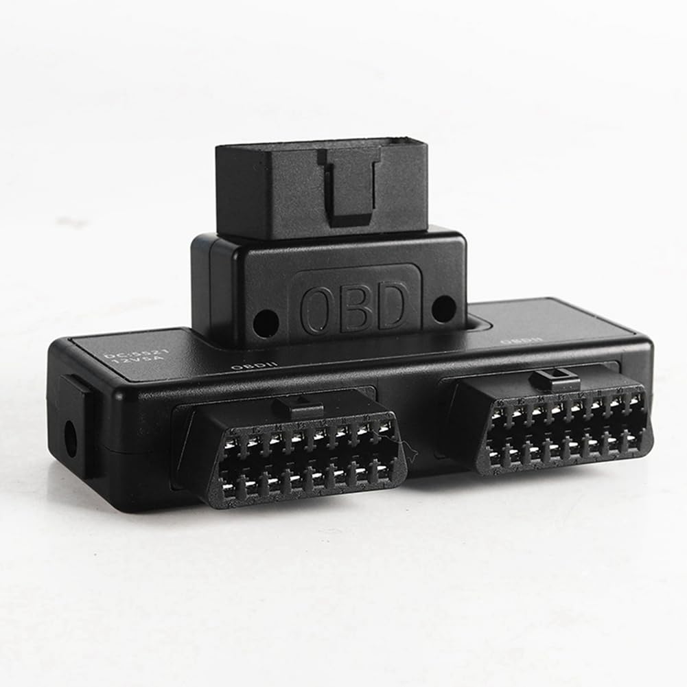 Fwefydwe OBD2 1 To 2 Split Adapter Wire 16 Pin 16 Core OBD Extension Cable Connector Adapter Cable Universal DC5521