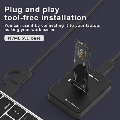 M2 Nvme Docking Station M Key Usb M 2 Usb C Ssd Case Nvme And Ngff Hdd Ssd Docking Station Base