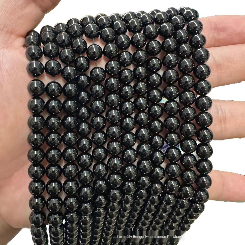 Natural A Grade Black Spinel Round Beads, 2/3/6mm, Loose Beads for Stringing.