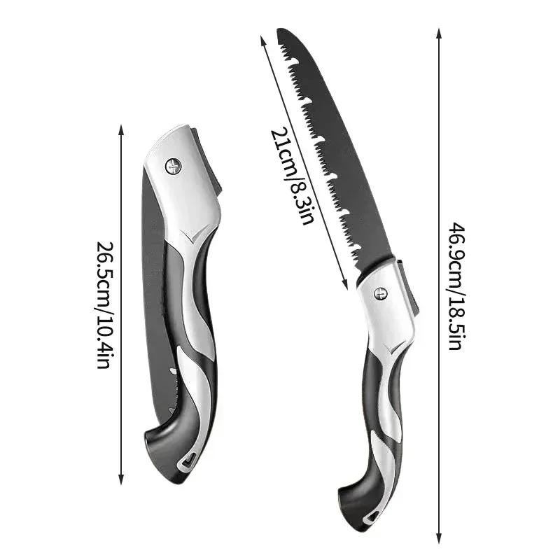 Folding Hand Saw Multifunctional Outdoor Logging Saw Woodworking Folding Portable Saw Pruner Garden Equipment Gardening Tools