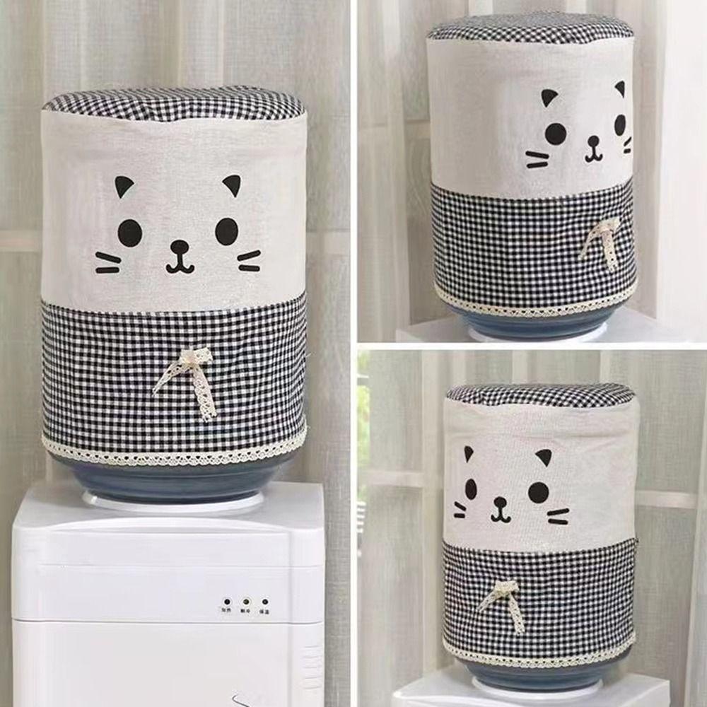1Pcs Reusable Water Dispenser Cover Cat Pattern Barrel Dust Cover New Bucket Sleeve