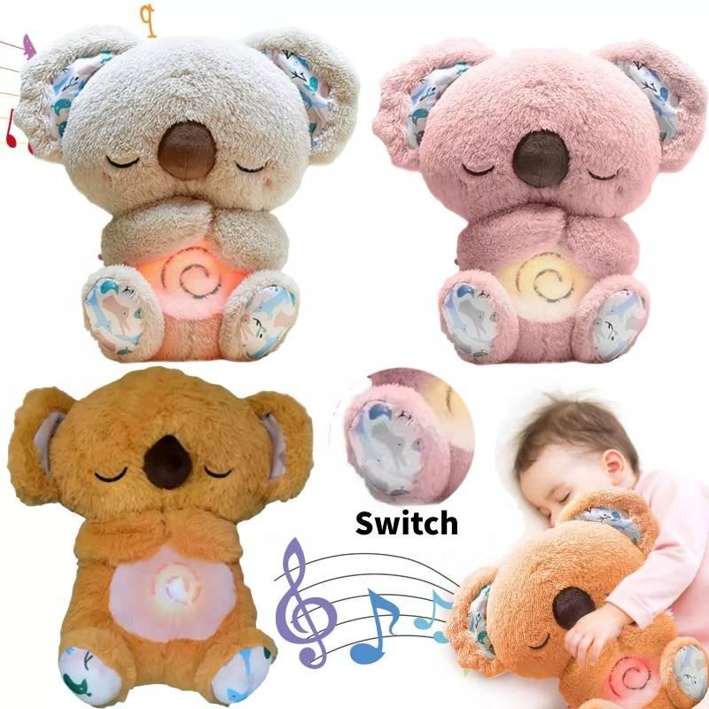 Adorable Pink Koala Sleep Aid Plush Toy With Soothing Music For Babies