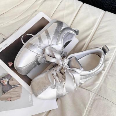 Ballettstil quadratischer Kopf deutsche Trainingsschuhe Damen 2025 neue Mode vielseitig bequem atmungsaktiv lässig Sport Forrest Gump Schuhe