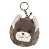 Olympus Silk Patchwork Kit, Cute Pet Series, French Bulldog Coin Case with Key Ring, PA611