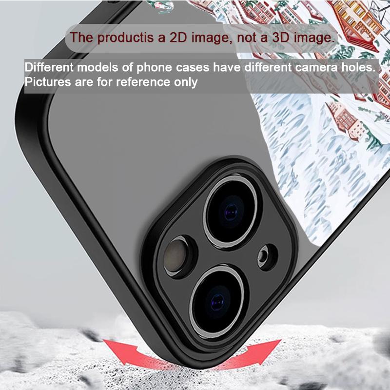 Ins Cartoon Christmas Style Phone Case for Xiaomi Redmi Note 14 Pro Plus 4G 13 12 11 11T 10 Pro+ 9S 8 PRO Streetscape Art Covers