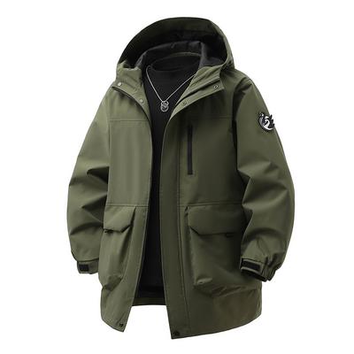 Men Spring Autumn Waterproof Windbreaker Jacket Men Pius Size Coat Jacket Male Casual Cargo Jackets