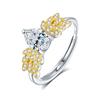 Customizable 925 Silver Moissanite Ring with 0.8CT VVS GRA-Certified Stone -/ODM Available for Luxury Bridal & Fashion Brands