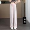 Straight-leg Pants, Ice Silk Wide-leg Pants, Summer Thin Sunscreen Pants, Casual Simple and Loose Sports Women's Clothing Leggings and Trousers