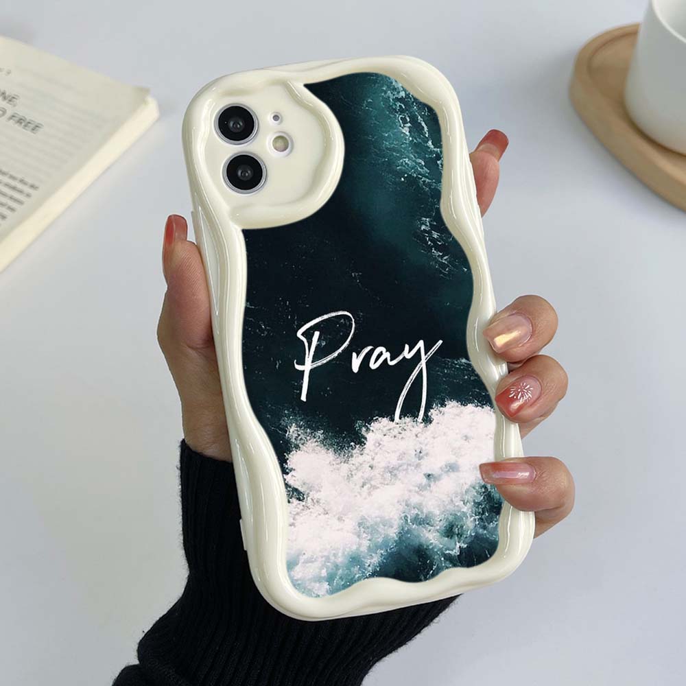 

Samsung A14 для iPhone 15 13 Xiaomi Redmi 13C Чехлы для телефонов Huawei Honor 90 A40 Библейский стих Иисус Христос Христианское искусство Эксклюзивный кремовый чехол Мягкий чехол Samsung S23 FE белый