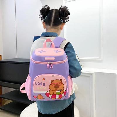 New Cute Kapibara Backpack Spine Protection Burden Reduction Breathable Children's Backpack Factory Direct Sales Children's Backpack