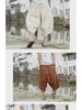 Men's Loose Summer Wide-Leg Ethnic Linen Cropped Pants - Nepalese Style Hip-Hop Design