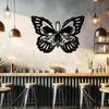 Charming Metal Butterfly Wall Art Indoor Outdoor Garden Terrace Balcony Decor