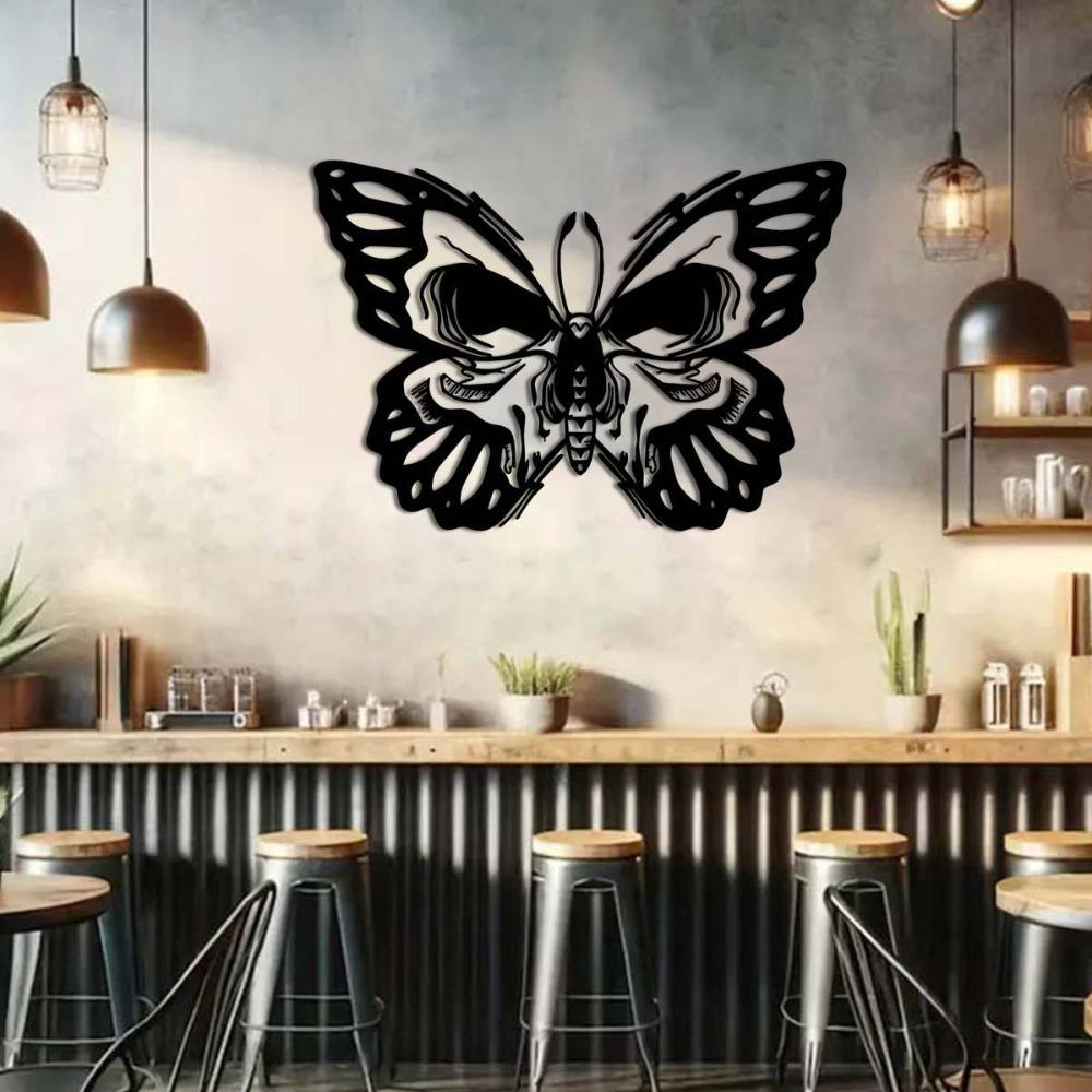 Charming Metal Butterfly Wall Art Indoor Outdoor Garden Terrace Balcony Decor