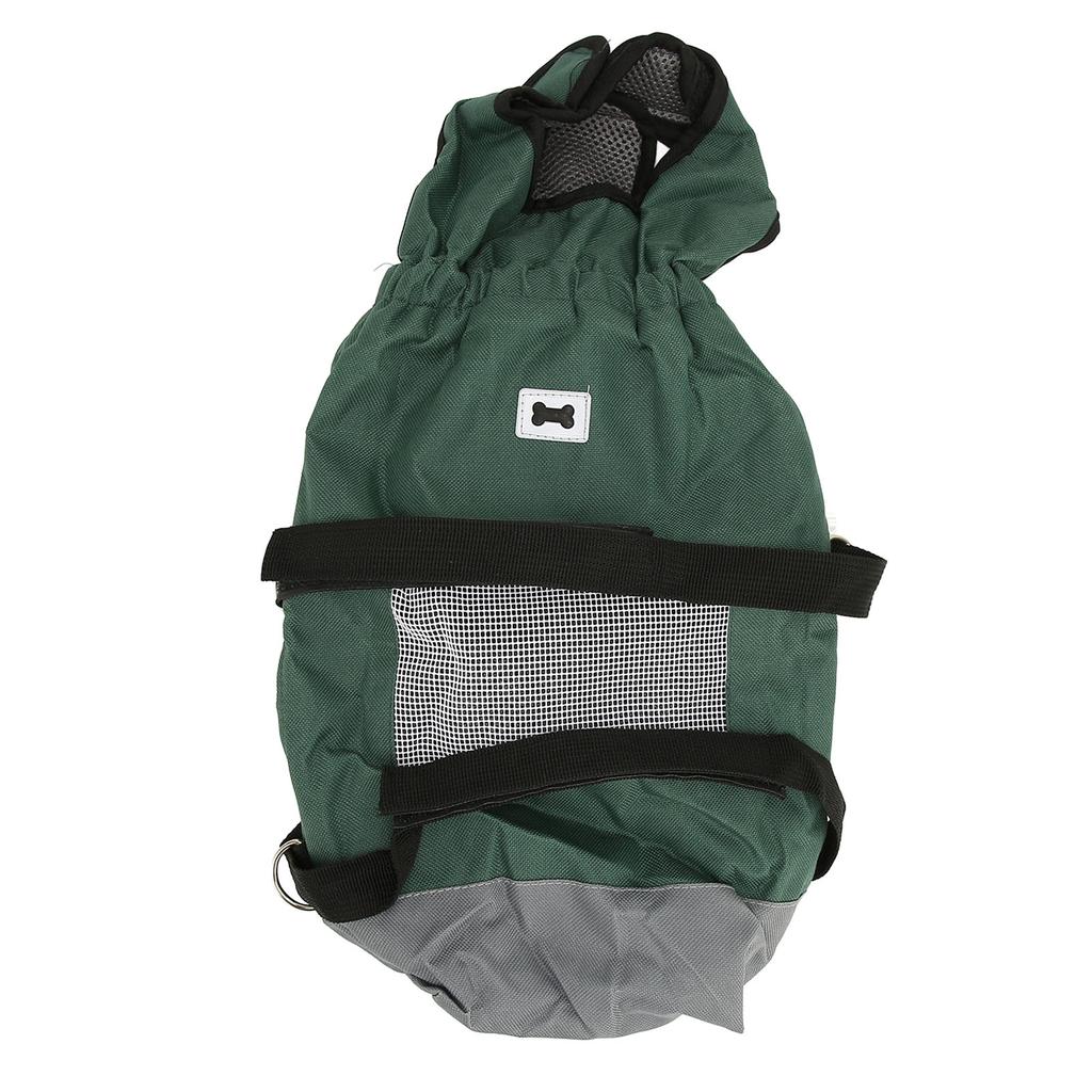 Dog Wheelchair Breathable Safe Chest Limbs Protection Rear Legs Pet Drag Bag Scooter for Paralyzed Pets L (Suitable for