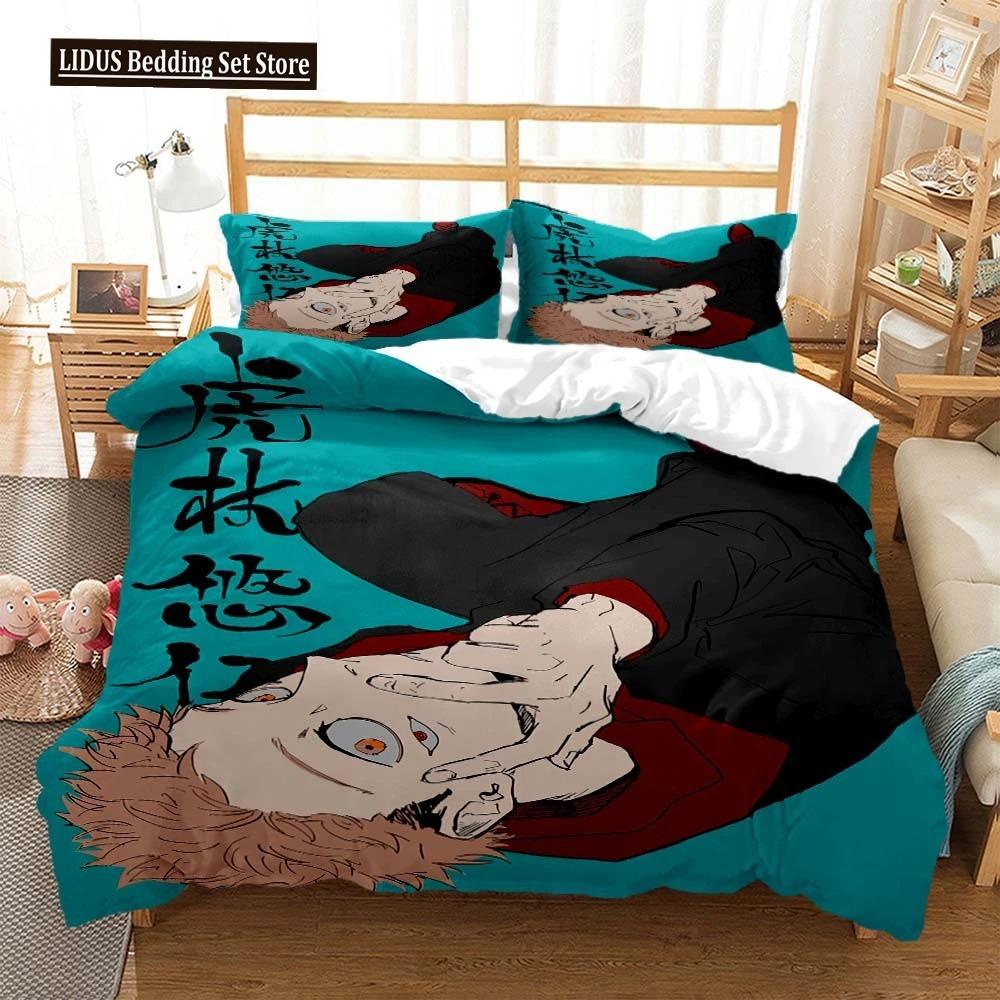 Jujutsu Kaisen Digital Print Polyester Bedding Sets Covers Boys Duvet Cover Set For Teens Bedding Set
