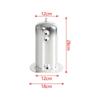 Universal 2.5L Fuel Surge Tank with Swirl Pot AN6 Out AN8 Dome Oil Catch Can Tank Aluminium Alloy Silver Polished