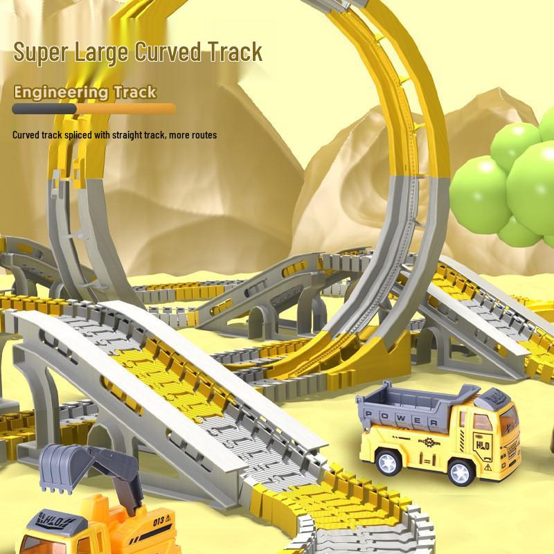 DIY Changeable Track Car: Children's Educational Electric Engineering Toy