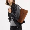 Coach Chelsea 30 Logo Charm Push Lock Fabric With Leather Lining Built-In Zipper Pocket Leather Shoulder Bag Large Women Shoulder Bag CDS59-B4WBR