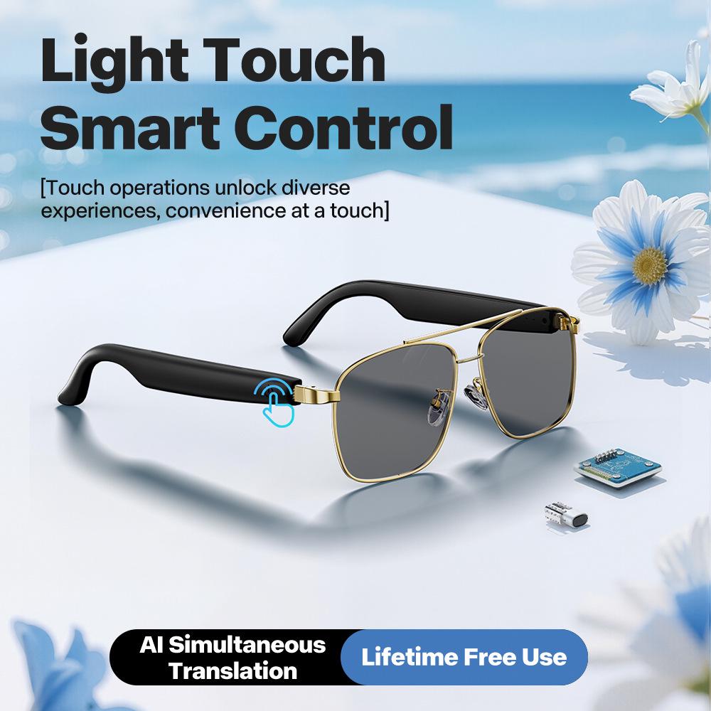 AI-Enhanced UV Protection Bluetooth Audio Sunglasses