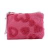 Plush Girl Heart Storage Makeup Bag Travel Organizer For Girls