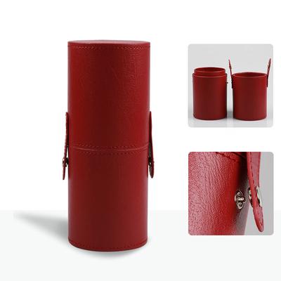 Couro PU Viagem Vazio Porta Pincéis Cosméticos Caneta Maquiador Bolsa Organizadora de Pincéis Porta Ferramentas de Maquiagem