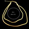 Double-layer Snake Bone Chain Fashionable and Popular Simple Design 18K Gold-plated Titanium Steel Necklace Temperament Versatile Necklace