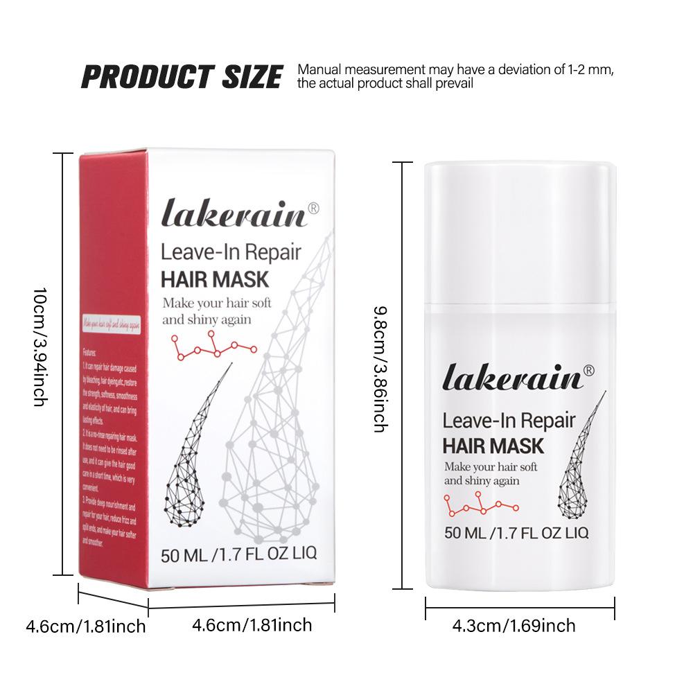 50ml No Wash Hair Mask Nourishing and Moisturizing Hair Care, Soft and Smooth Hair Quality, No Harm To Hair