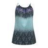 Women Casual Print Sleeveless Camisole Loose T-shirt Blouse Top