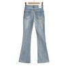 Hot Girl Low-Rise Slimming Butt-Lift Micro-Flare Slim-Fit American Style Jeans