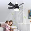 Stropní ventilátor s osvětlením, stmívatelný, 3 teploty barev, 3 rychlosti větru, časovač 1H 2H 4H, E26, malá ventilátorová lampa s dálkovým ovládáním pro ložnici, kuchyň