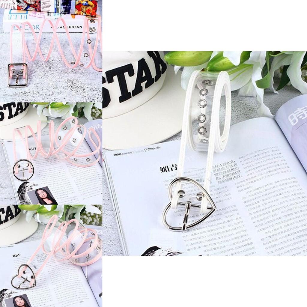 Modern Transparent Waist Belt For Women With Stylish Buckles For Casual And Looks Dressy