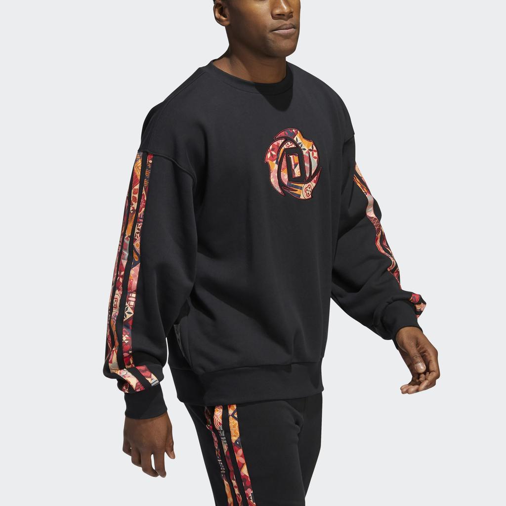 adidas Year Of The Tiger Limited Edition Print Basketball Sweatshirt Men Tops Black HD7934