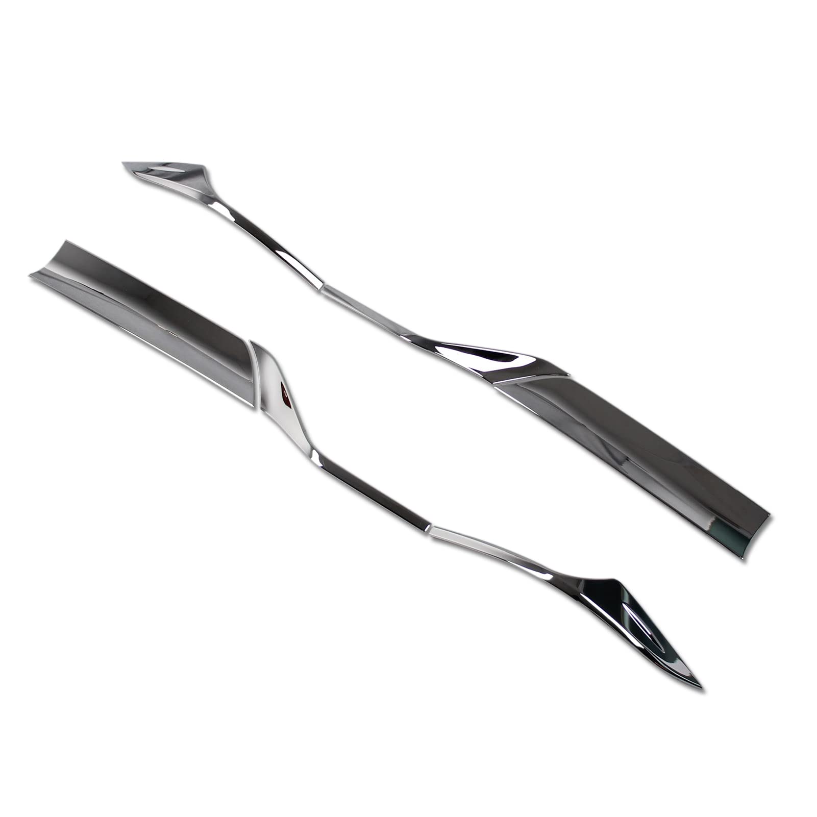 

RUIQ Taillight Covers for Honda Vezel Garnish Specially Designed for the Honda Vezel Over-Eyeline (RV) - Chrome-Tone -