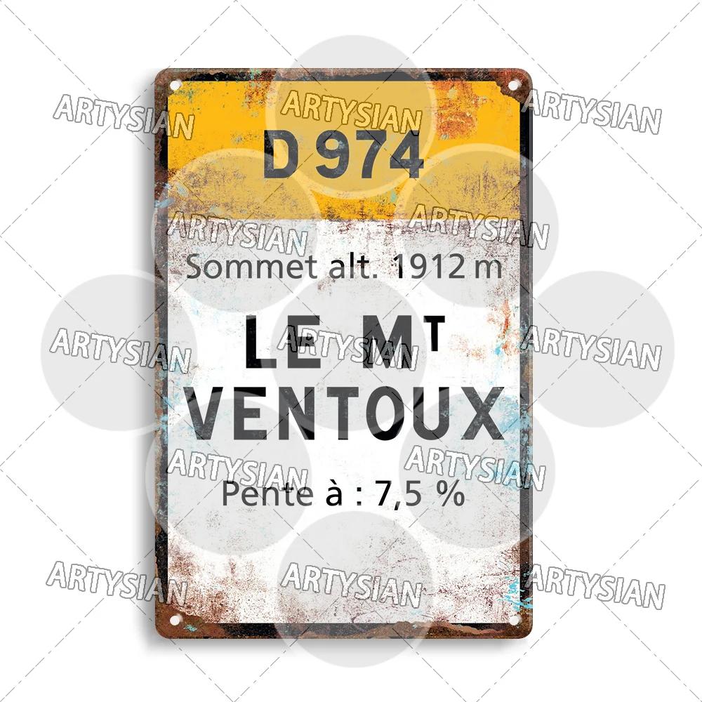 Artysian Tour de France Radrennen Radsport Wahrzeichen Metallplakette Straßenschilder Croix de FER Madeleine Tourmalet Luz-Ardiden Loze