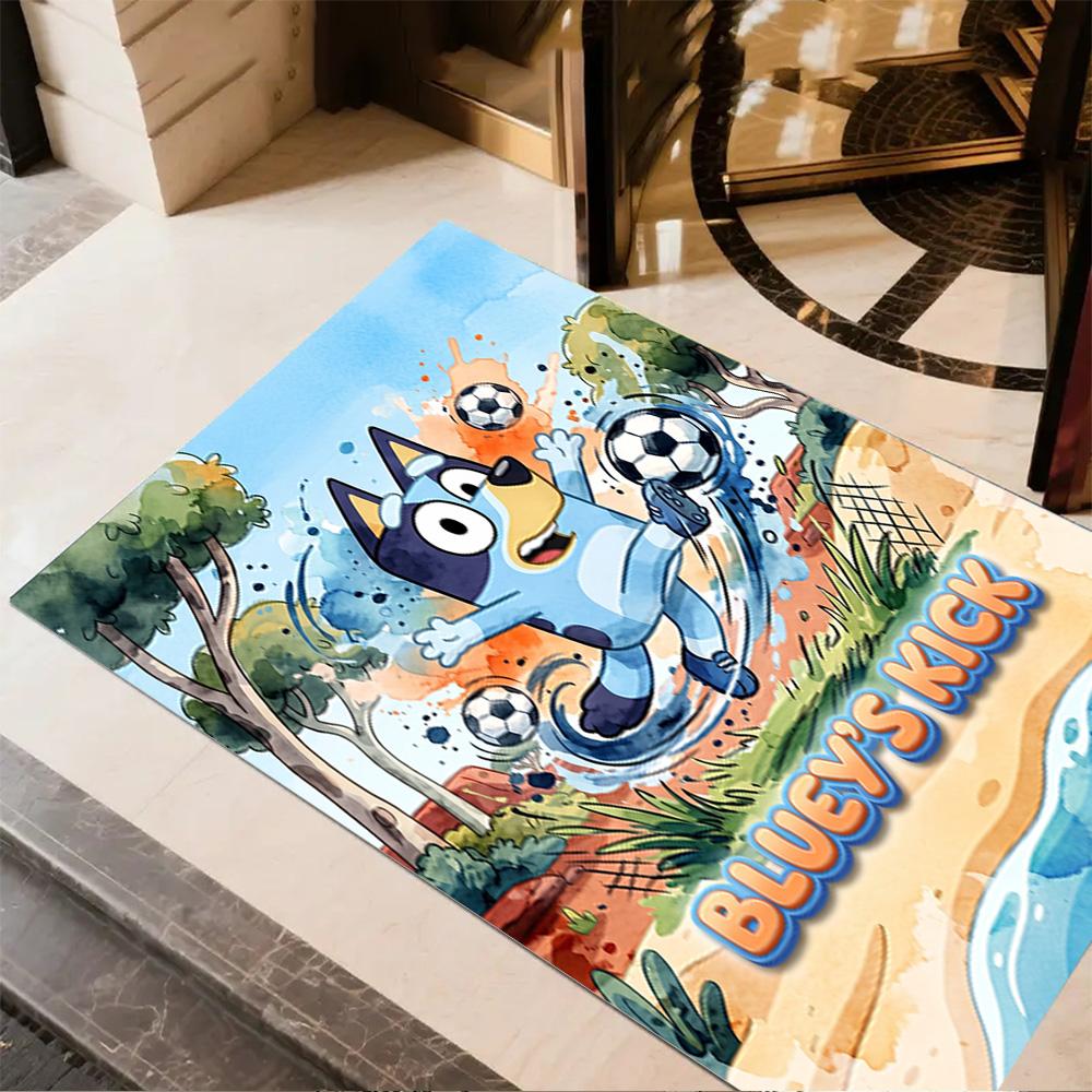 Christmas Football Celebration Customized Name Area Rug Suitable for Balcony Foyer Dormitory Study room Anti-slip Rug Anime Office Decor