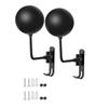 2025 Trend Rotation Metal Helmet Holder, 2Pcs Motorcycle Helmet Rack Wall Mount With Hooks Hanger