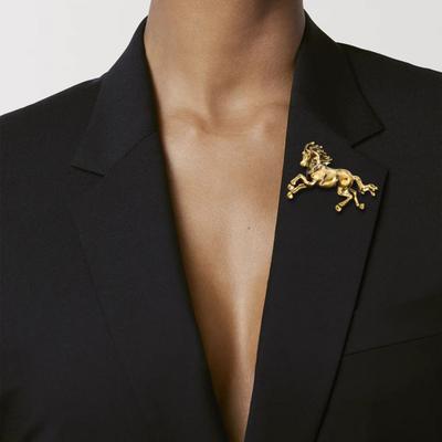 Horse Brooch Exuding Elegance Power Bold Sophisticated Design Retro Brooch Pin Vibrant Fashion Accessory