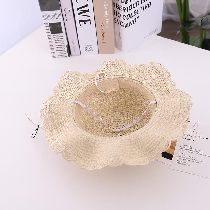 Travel Children's Hat Female Summer Sun Protection Princess Beach Hat Sun Hat Girl Straw Hat Sun Hat Baby Bucket Hat