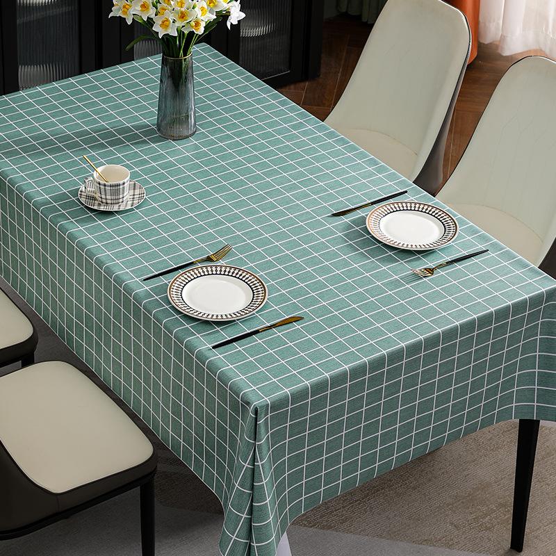 

Водонепроникна та жиростійка скатертина з ПВХ Ins Tea Rectangular Minimalist Floral Tablecloth 140*140cm