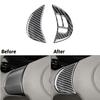 2x Carbon Fiber Steering Wheel Buttons Trim For Subaru Forester 2009-2013 Type B