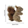 Plush Squirrels Shape Dog Toy Realistic Animal Design For Boredom Elimination And Teeth Cleaning Activity