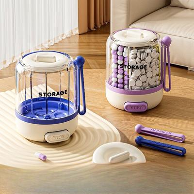 Press Type Medicine Packaging, Three Meals A Day, Circular Grid Portable Medicine Box