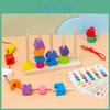 Fruit Theme Wooden Strand Building Blocks Color And Shape Matching Children Toys