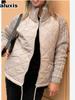 Autumn Winter New Fashion Cardigan Long Sleeve Zip Up Stand Collar Women's Coat Cotton Jacket