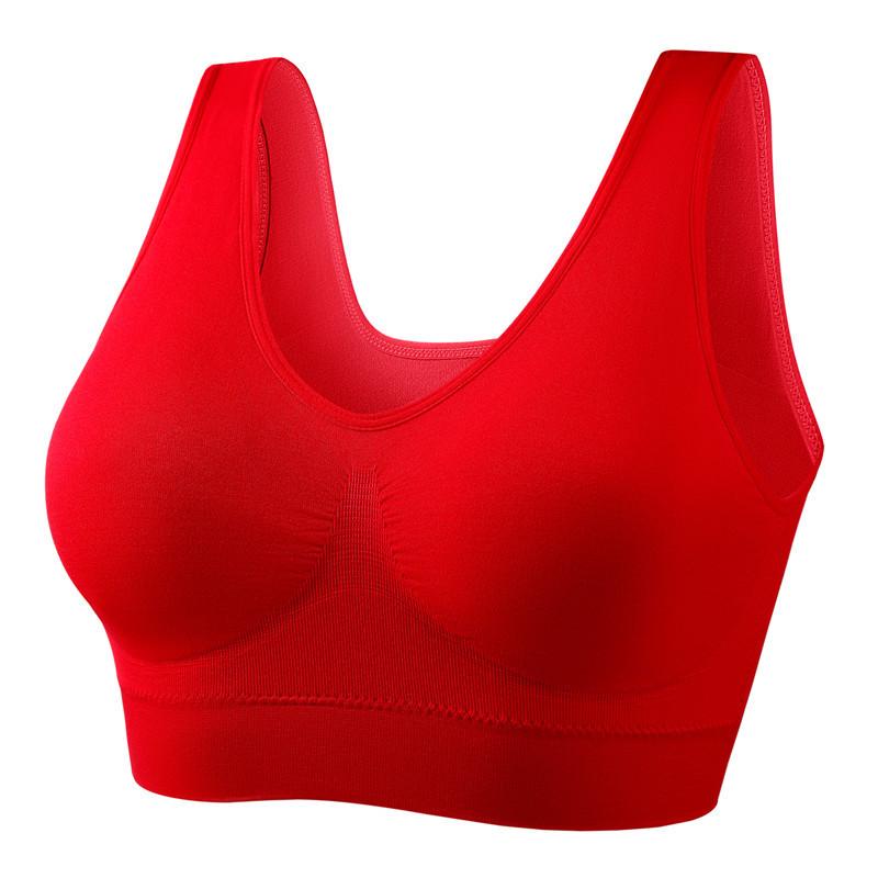 Women's Plus Size Wire-Free Sports Bra for Running, Yoga, and Sleep