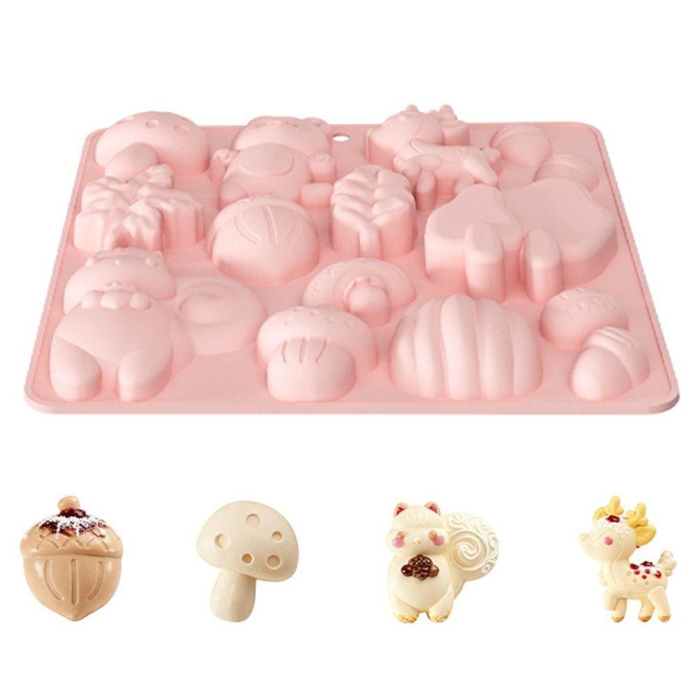 Creative DIY Chocolate Dessert Mold 15-Cavity French Pastry Baking Mold  Pastry Making розовый