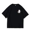 2025 Summer Cartoon Tennis Rabbit Print Couple T-Shirts Tee for Men Women Casual Loose Short Sleeved Tshirts Top