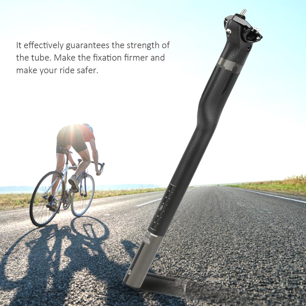 Carbon Fiber Bicycle Seatpost 27.2x400mm Folding Cycling Road Mountain Bike Seat Post Tube